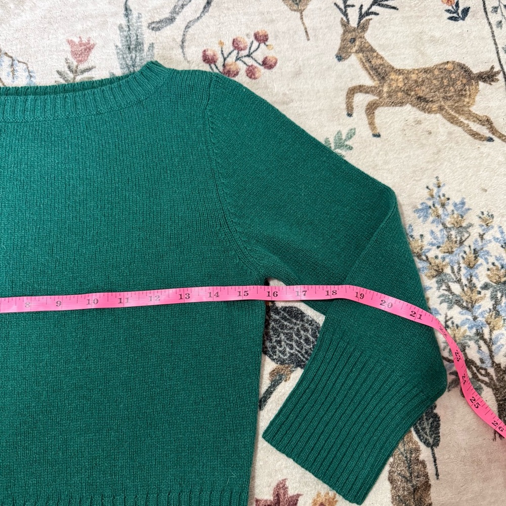 United colors of Benetton Green Women's Sweater size s 100% pure wool - Picture 4 of 6